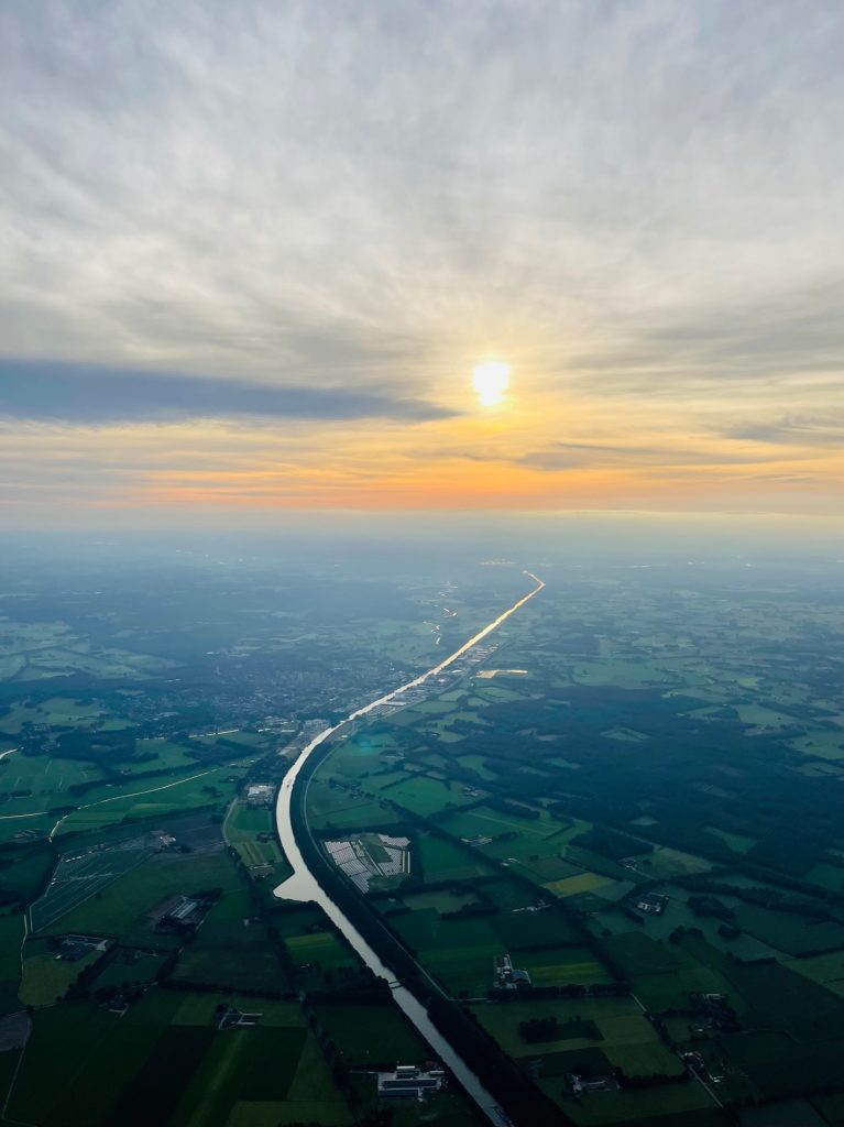 Prachtig ballonvaart weer uitzicht op Markelo